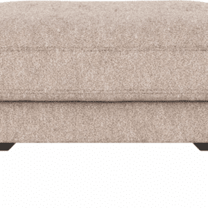 Puf til sofa Rowico Corwin i lysebeige Alice 01-stof med sorte pulverlakerede metalben 84x64x45 cm