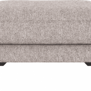 Puf/fodskammel til sofa Rowico Corwin Max 180 grå med sorte pulverlakerede metalben